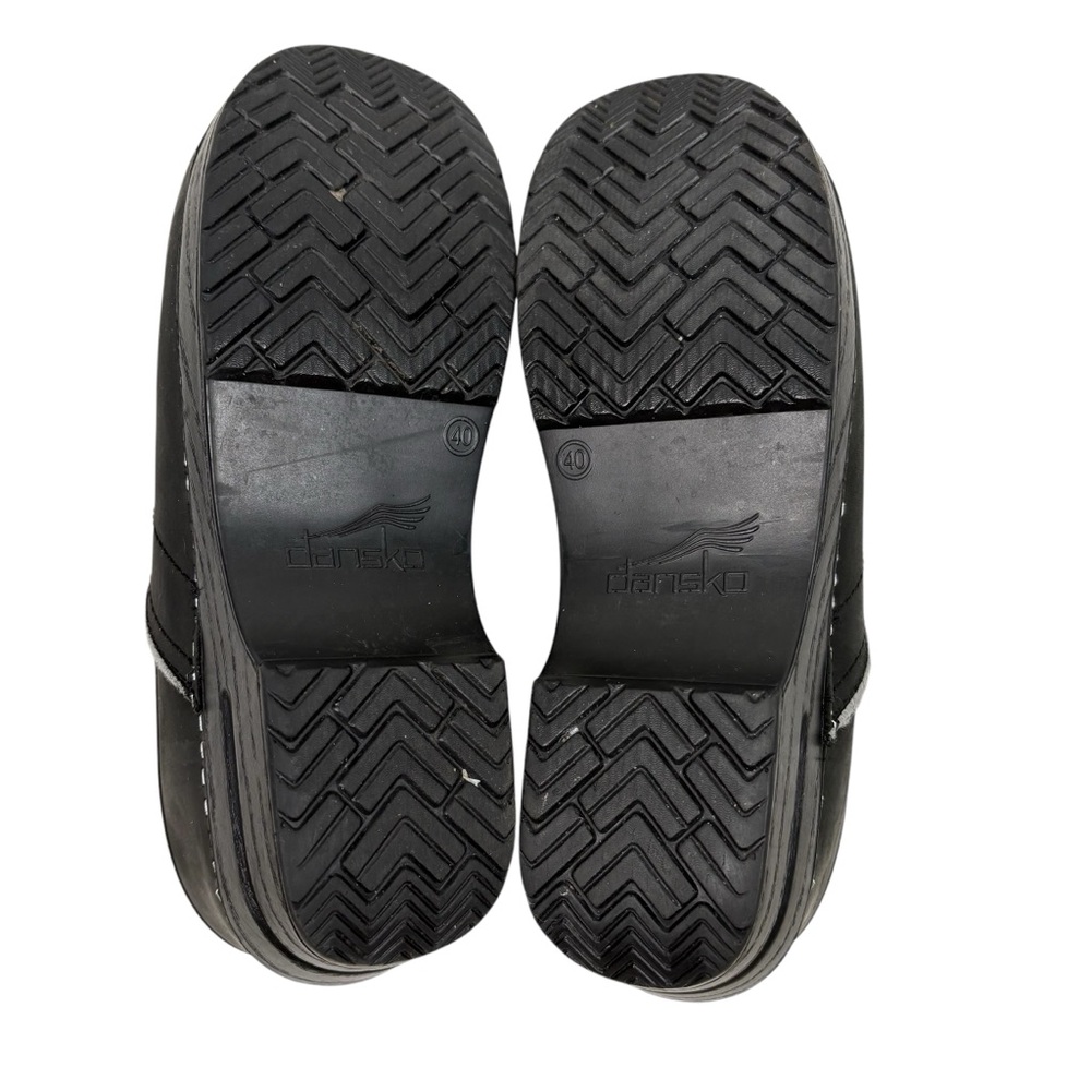 Dansko 40 Womens Solid Black Slip On Clogs Career Work Office Comfort Nurse Shoe - Picture 7 of 10